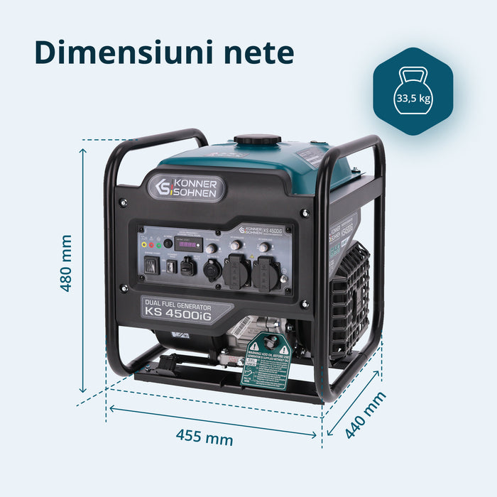 Generator hibrid cu inverterKS 4500iG