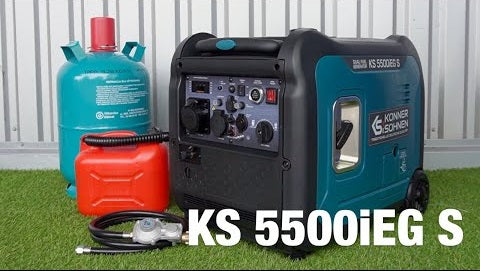 Inbetriebnahme eines LPG/Benzin-Inverter-Generators Könner & Söhnen® KS 5500iEG S