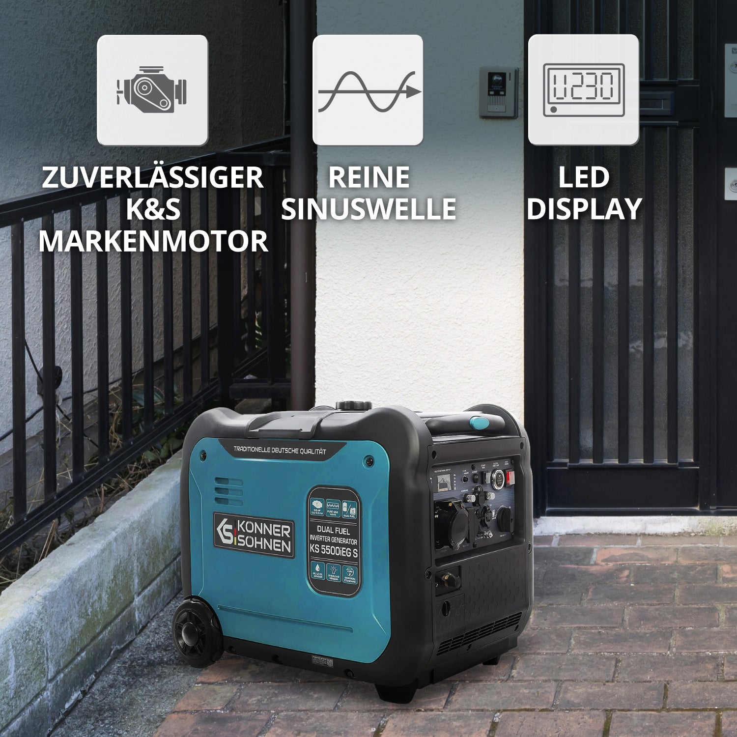 LPG/Benzin-Inverter-Generator KS 5500iEG S