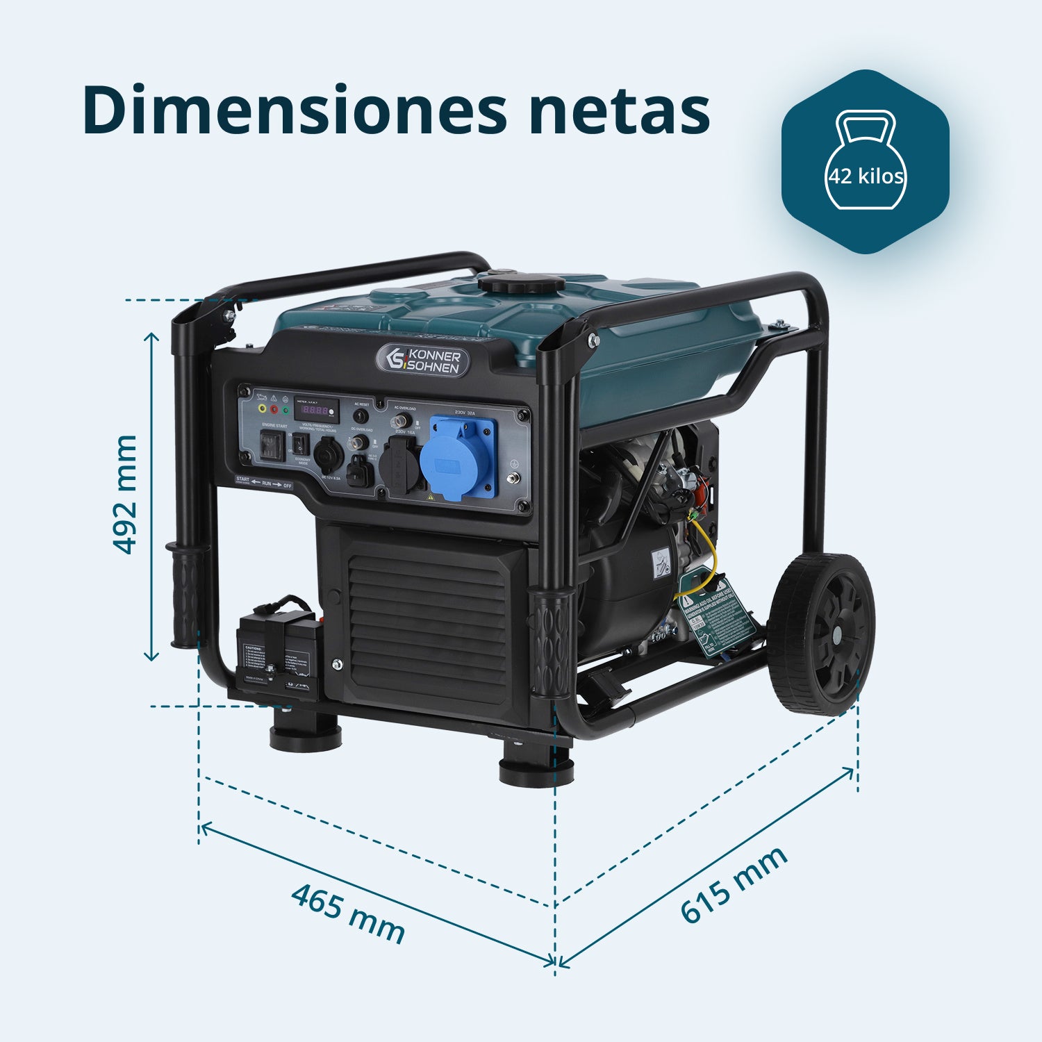 Generador inverter de gasolina KS 6500iE