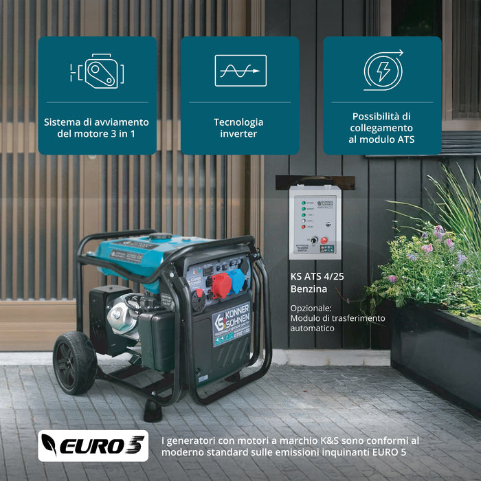 Generatore Inverter KS 8100iE 1/3 ATSR