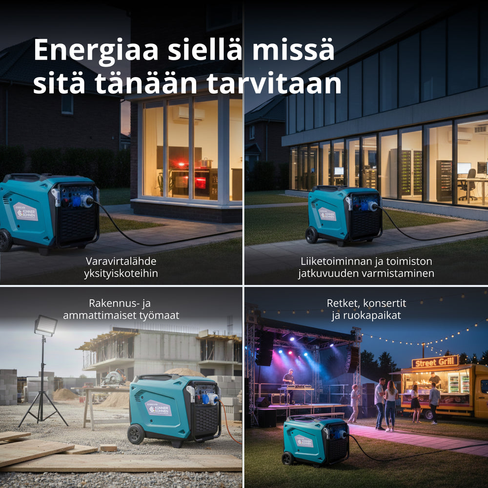 Inverterigeneraattori KS 9500iE S ATSR