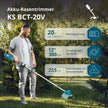 Akumulátorový vyžínač a strunová sekačka KS BCT-20V thumbnail