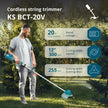 Trådlös grästrimmer och kantklippare KS BCT-20V thumbnail
