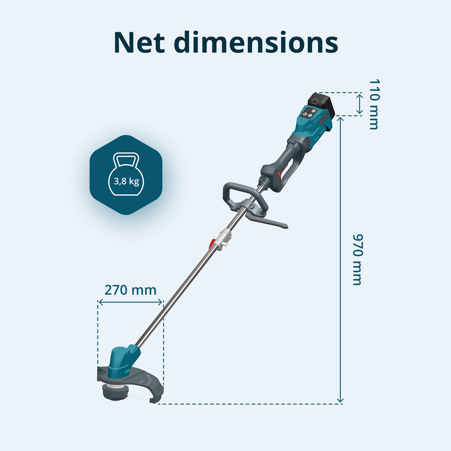 Trådlös grästrimmer och kantklippare KS BCT-20V