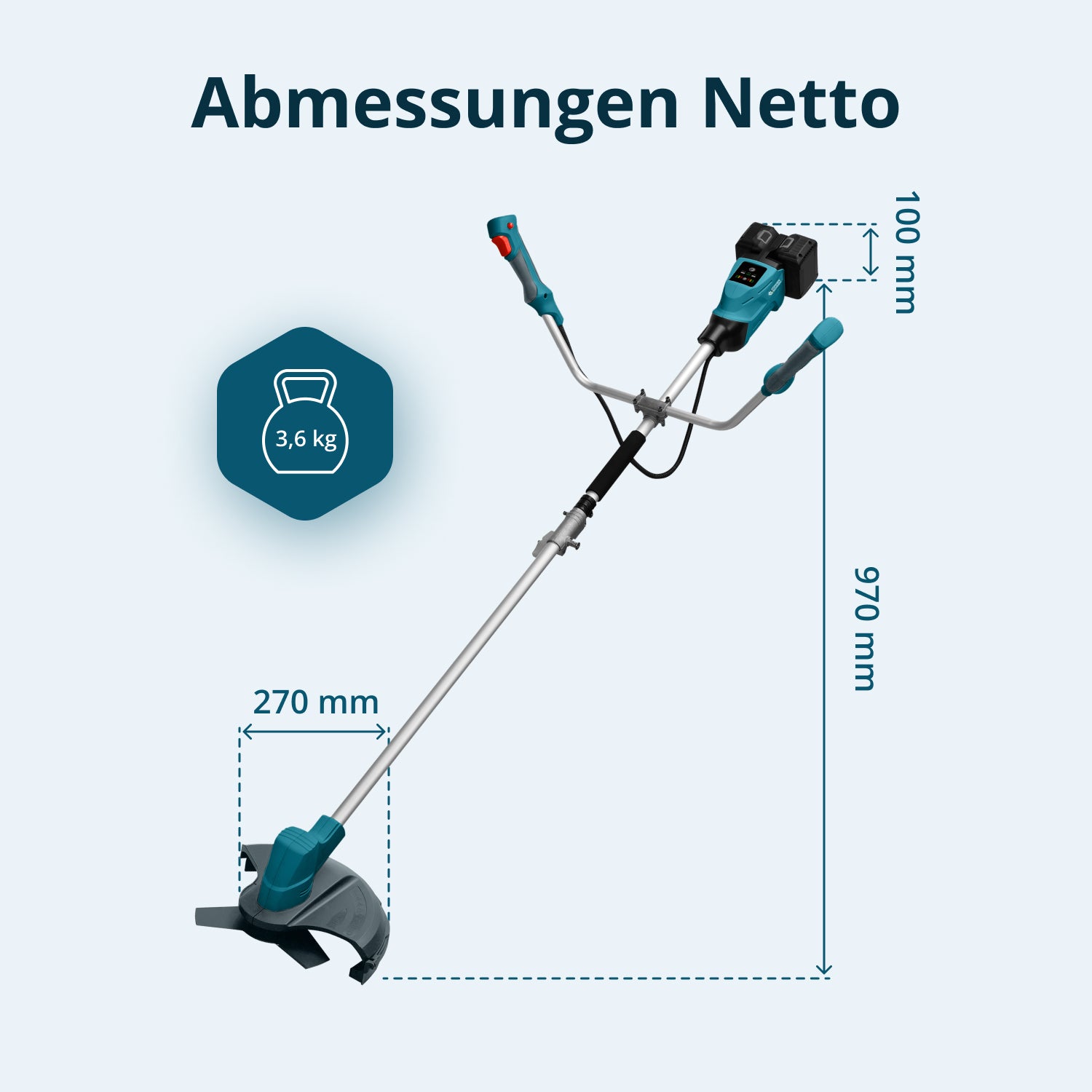 Snoerloze bosmaaier en grastrimmer KS BCT-40V