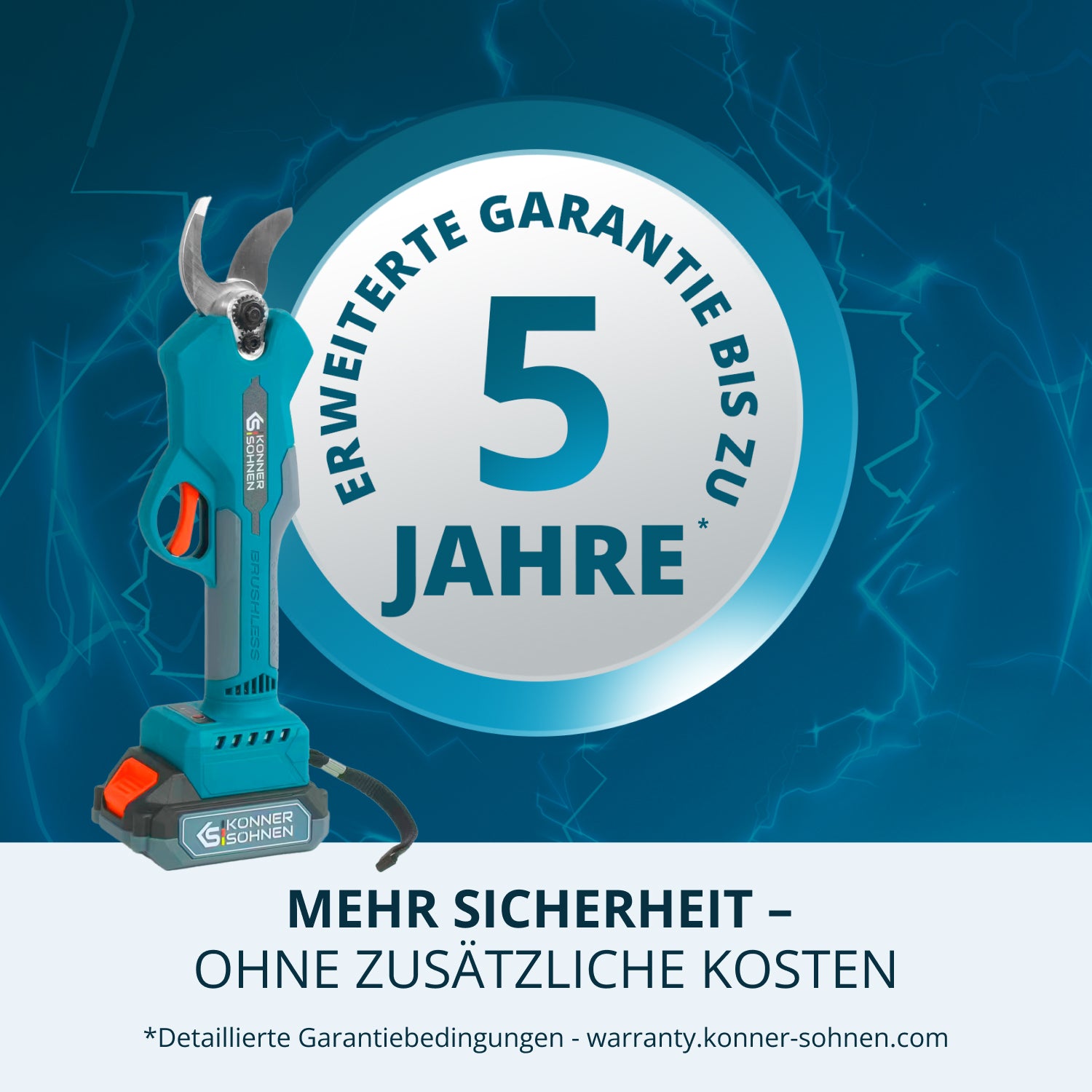 Bežične električne makaze za orezivanje KS CPS20V-32 Case