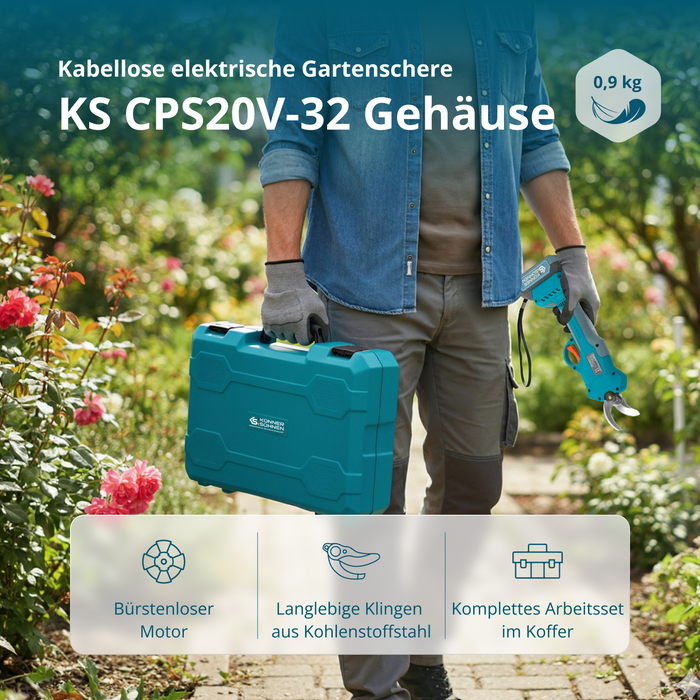 Bežične električne makaze za orezivanje KS CPS20V-32 Case
