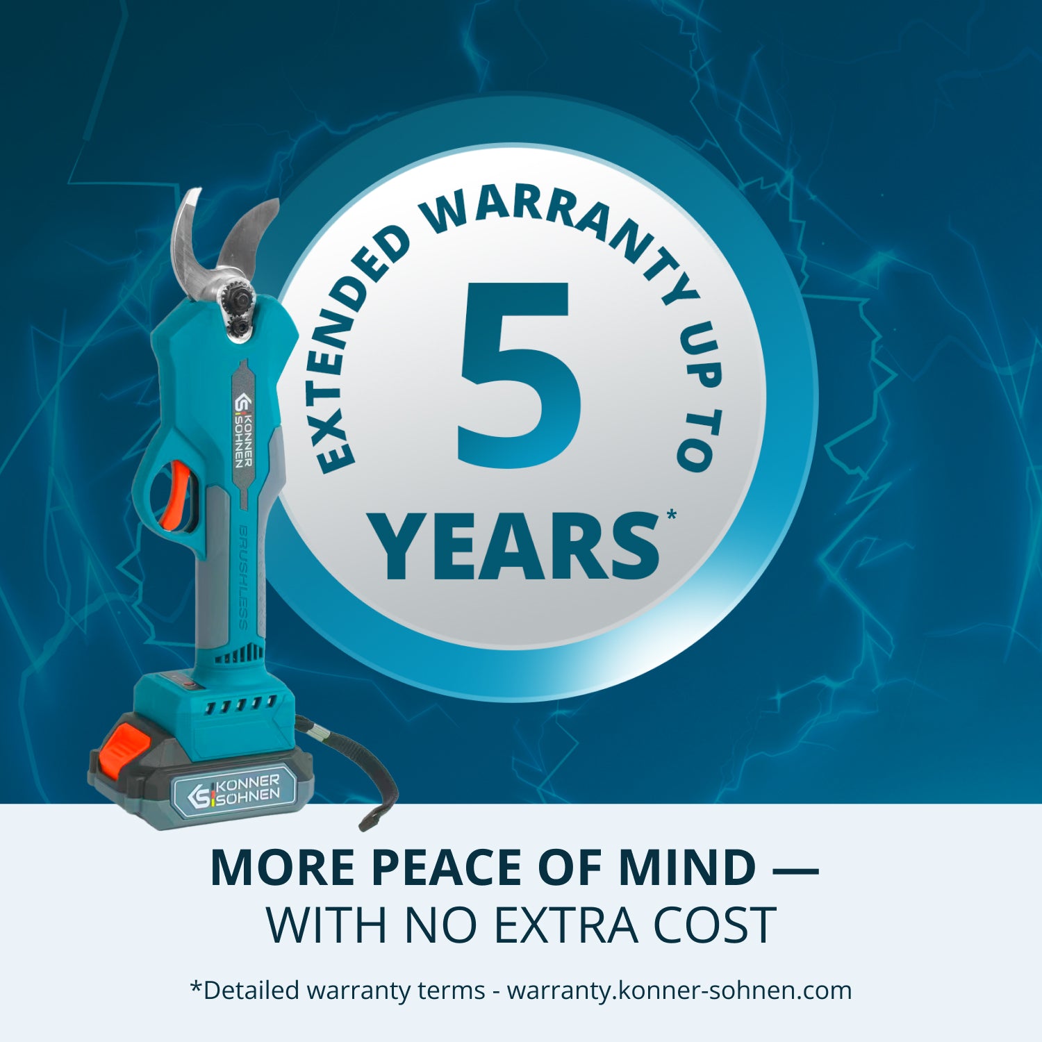 Tesoura de Poda Elétrica Sem Fios KS CPS20V-32 Case