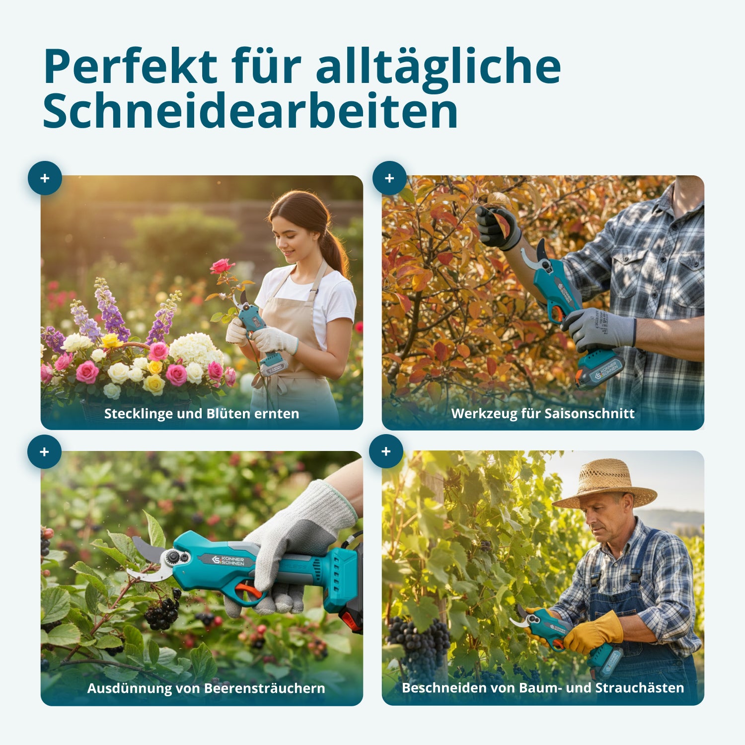 Bežične električne makaze za orezivanje KS CPS20V-32 Case