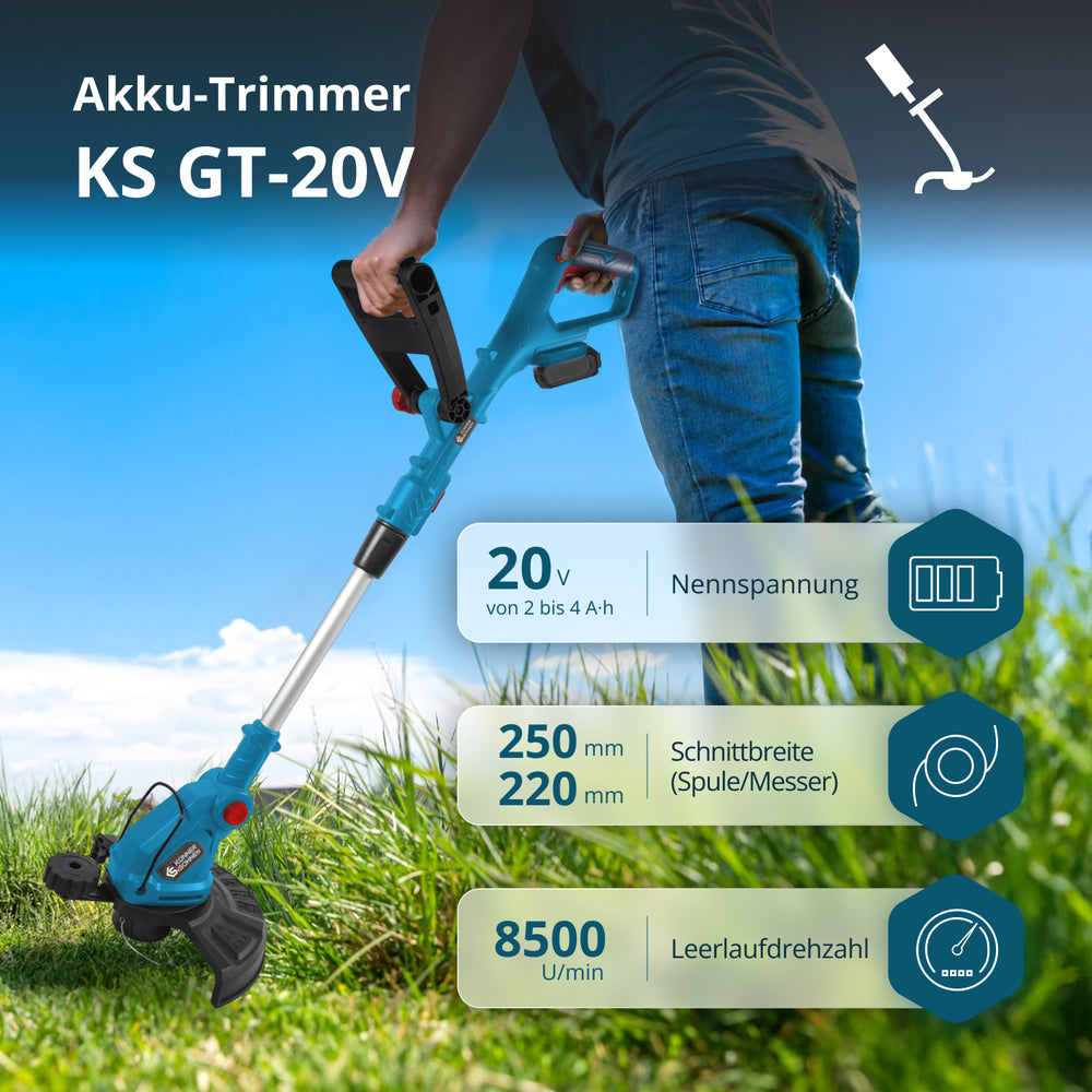 Ασύρματο χλοοκοπτικό KS GT-20V