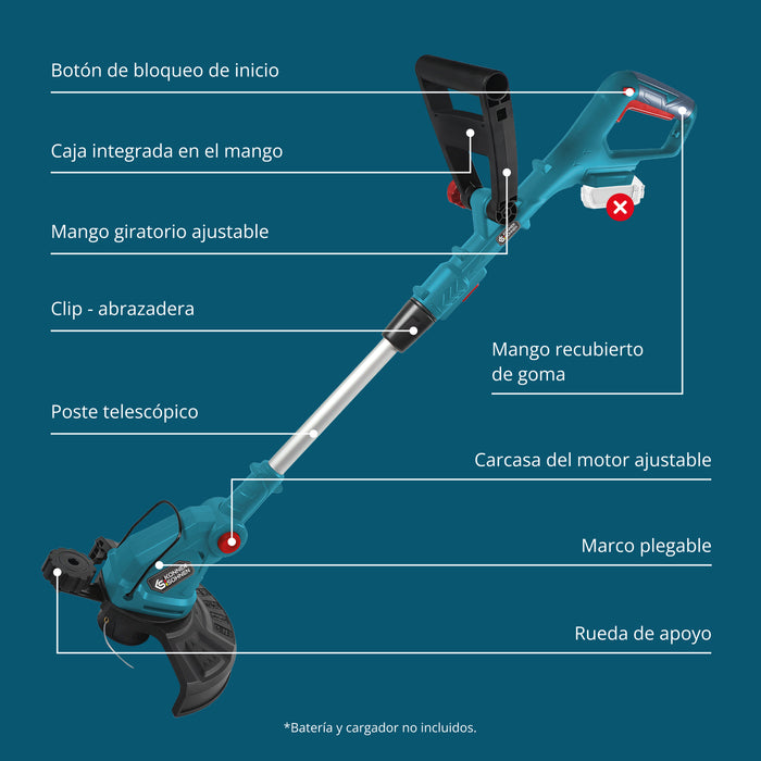 Cortabordes inalámbrico KS GT-20V