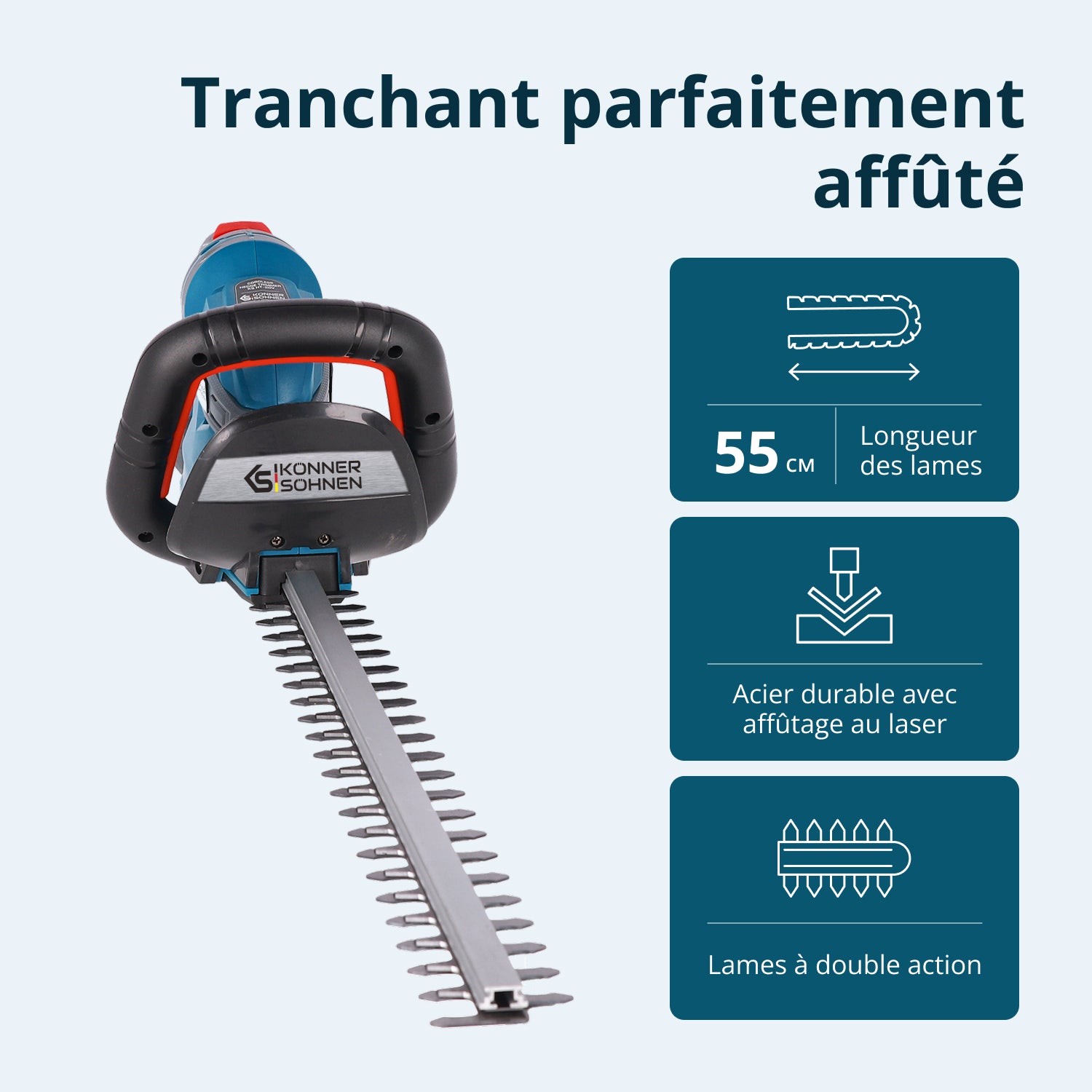 Taille-haie sur batterie KS HT-20V