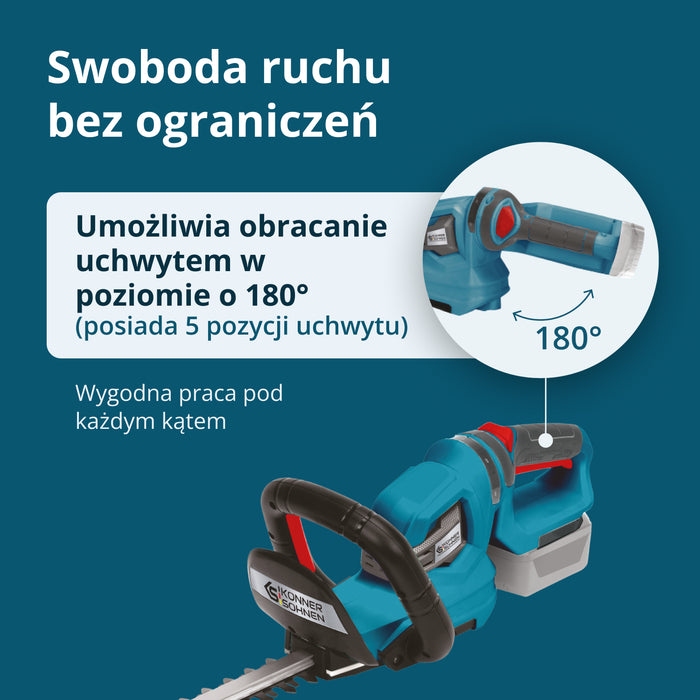 Bezprzewodowy sekator do żywopłotu KS HT-20V