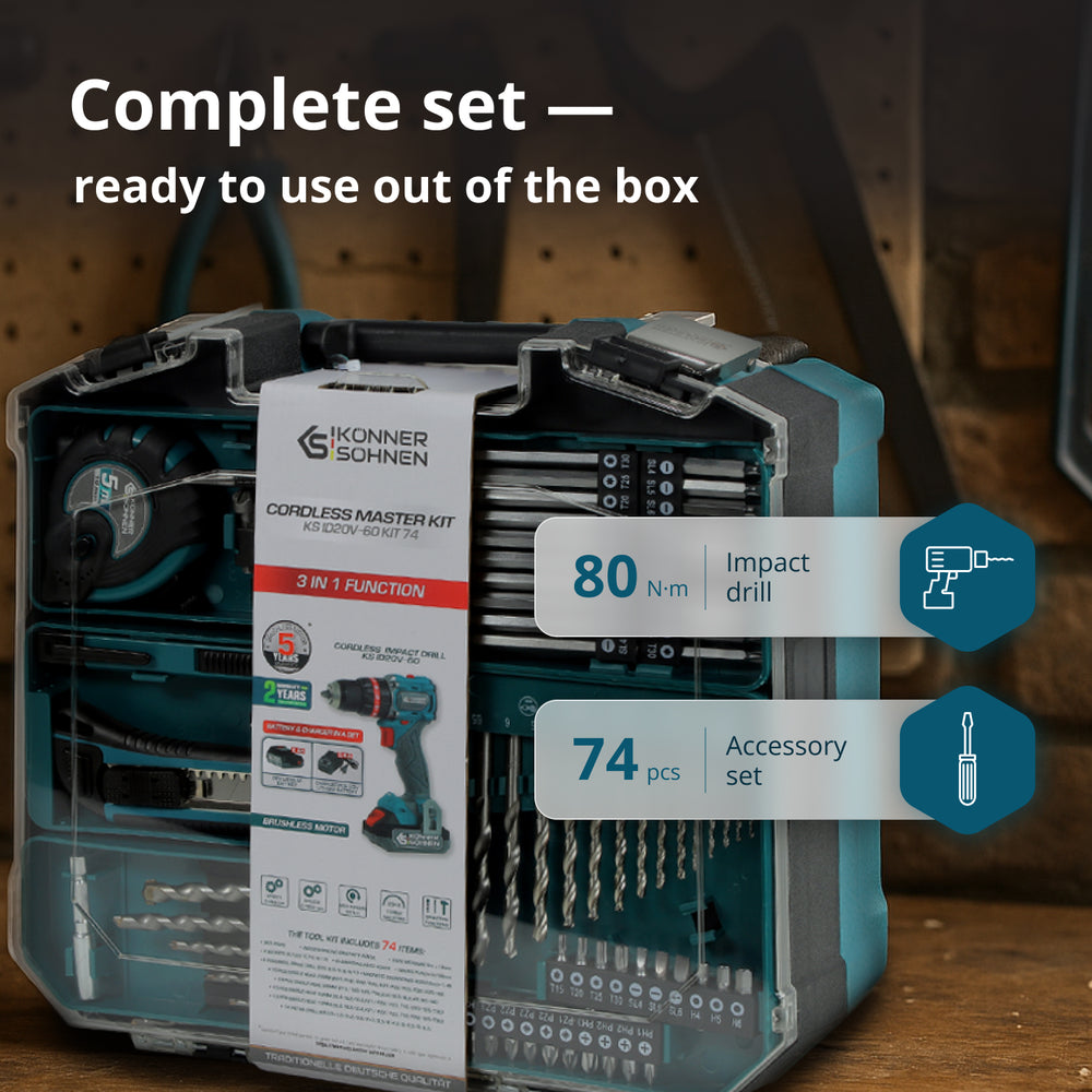 Bezdrátová Sada Master KS ID20V-60 KIT 74