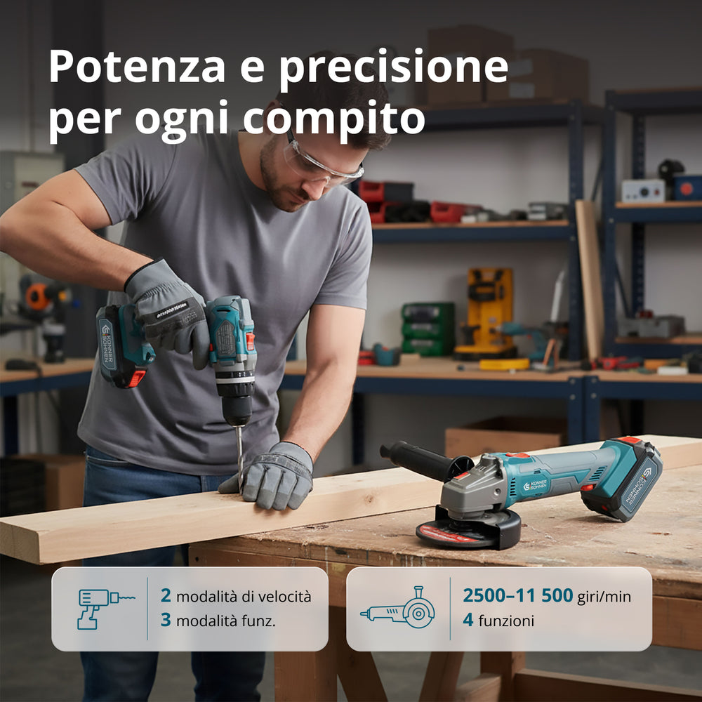 Set Master Senza Fili KS IDAGB 20V SET 1