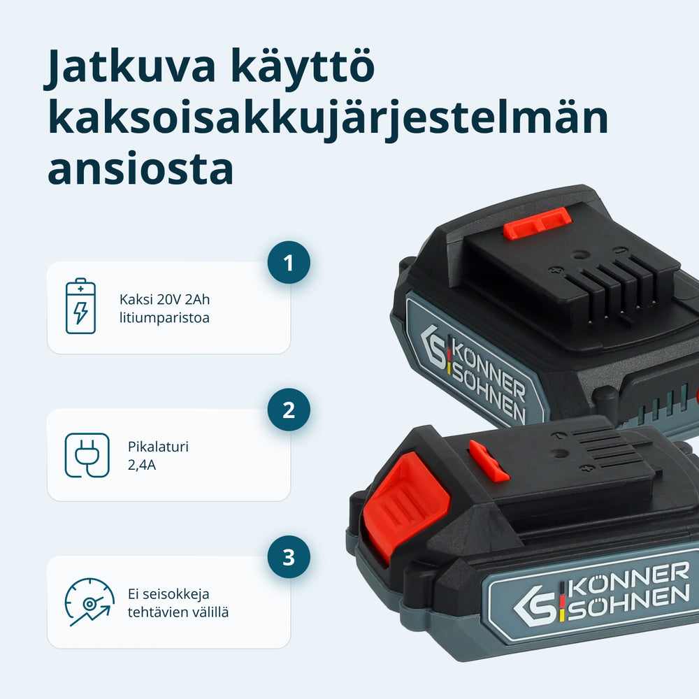 Johdoton Master Setti 2in1 KS IDISD 20V SET 2