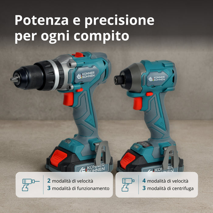 Set Master Senza Fili 2in1 KS IDISD 20V SET 2