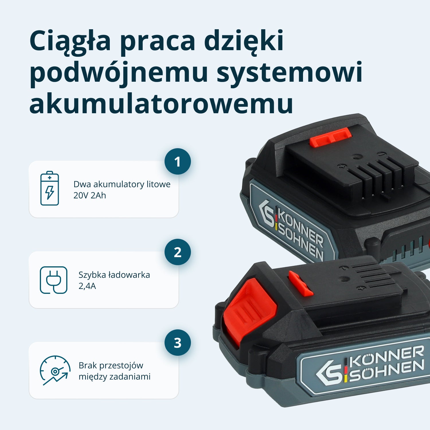 KS IDISD 20V SET 2 Zestaw bezprzewodowy Master Set 2w1