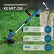 Taille-bordures multifonctions sans fil KS MFT-20V  thumbnail
