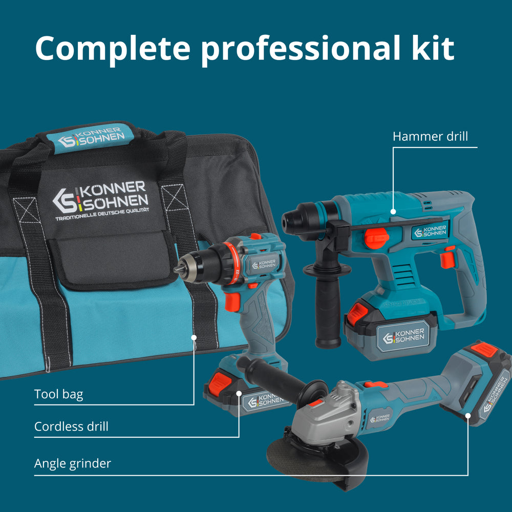 Akumulátorová sada Master 3-v-1 Kit KS RHAGD 20V SET 3