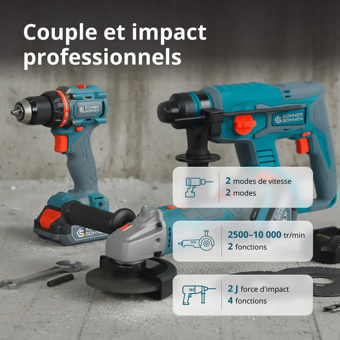 Ensemble Master Sans Fil 3-en-1 KS RHAGD 20V SET 3