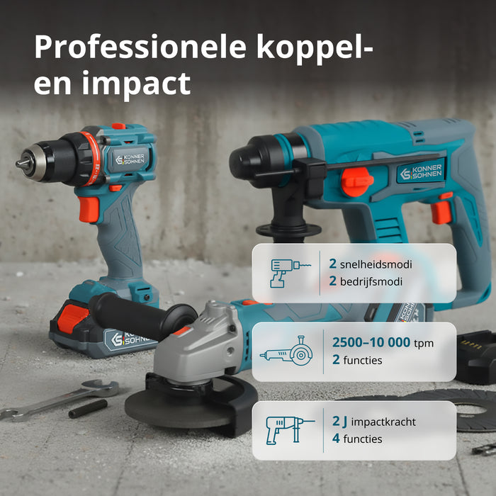Snoerloze Master Set 3-in-1 Kit KS RHAGD 20V SET 3