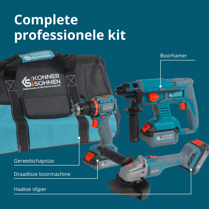 Snoerloze Master Set 3-in-1 Kit KS RHAGD 20V SET 3