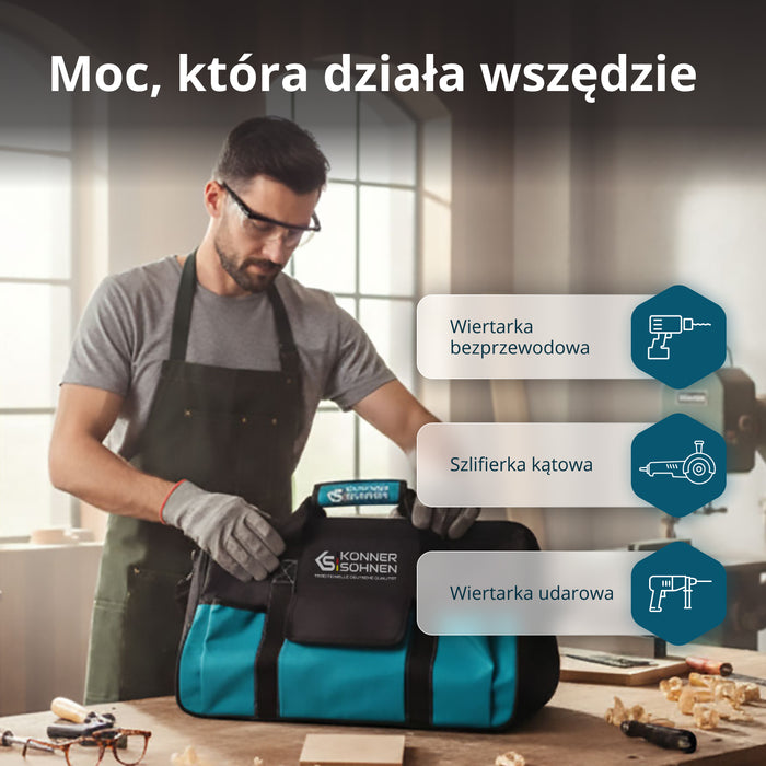 Bezprzewodowy Zestaw Majsterkowicza 3-w-1 KS RHAGD 20V SET 3
