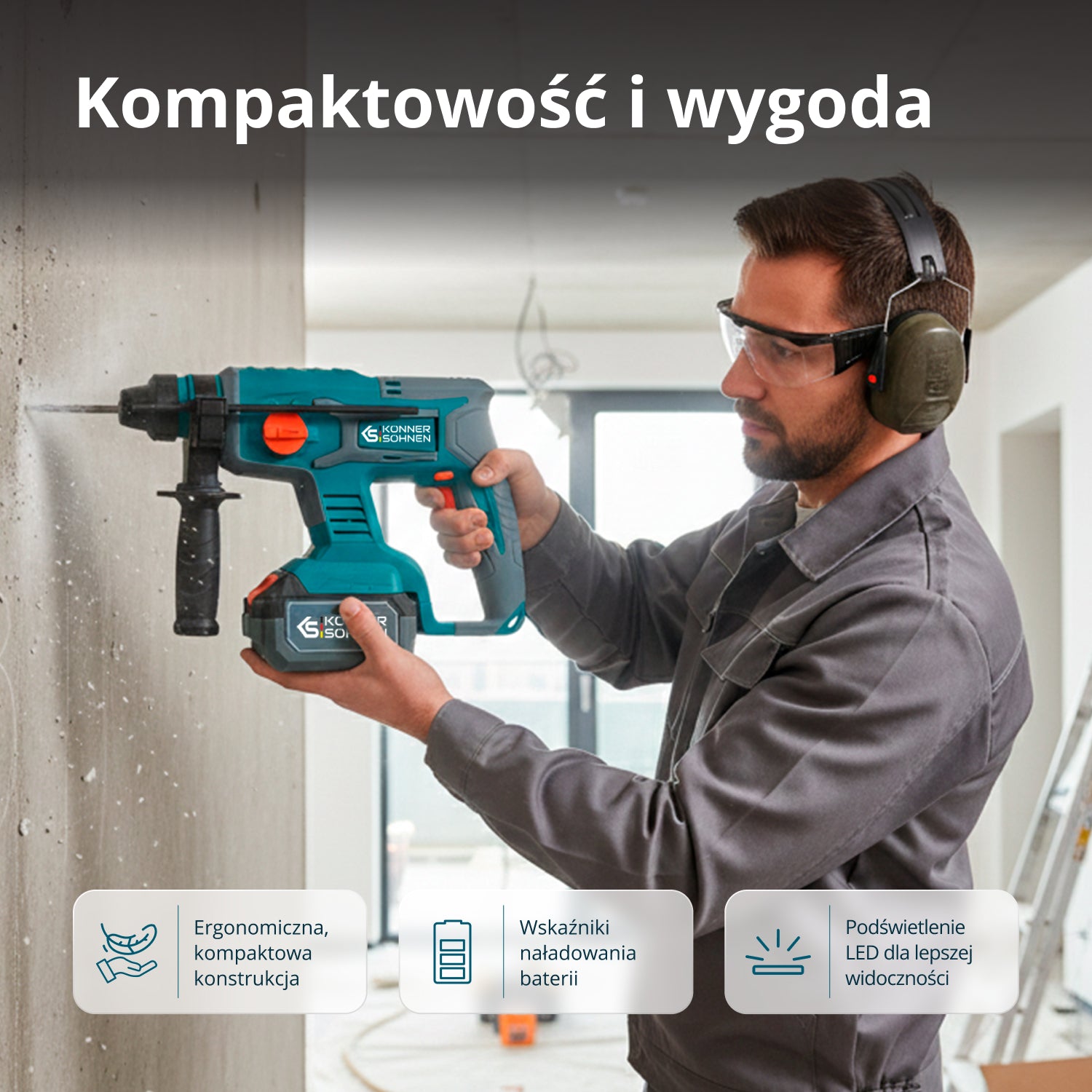 Bezprzewodowy Zestaw Majsterkowicza 3-w-1 KS RHAGD 20V SET 3