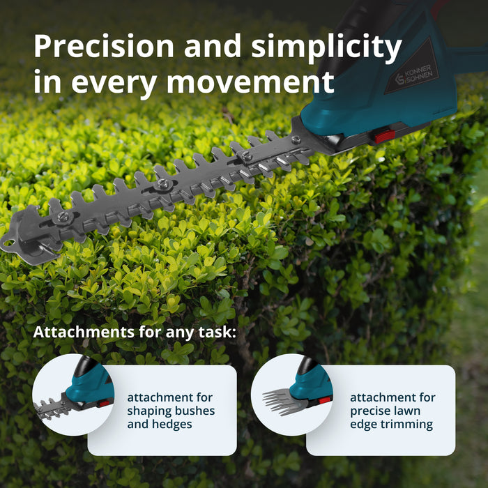 Cordless 2 in 1 Grass Shear and Hedge Trimmer KS SHT-20V