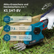 Akku-Grasschere und Heckenschere 2 in 1 KS SHT-8V thumbnail