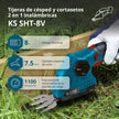 Tijeras de césped y cortasetos 2 en 1 inalámbricas KS SHT-8V thumbnail