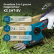 Snoerloze 2 in 1 Gras Schaar en Heggenschaar KS SHT-8V thumbnail