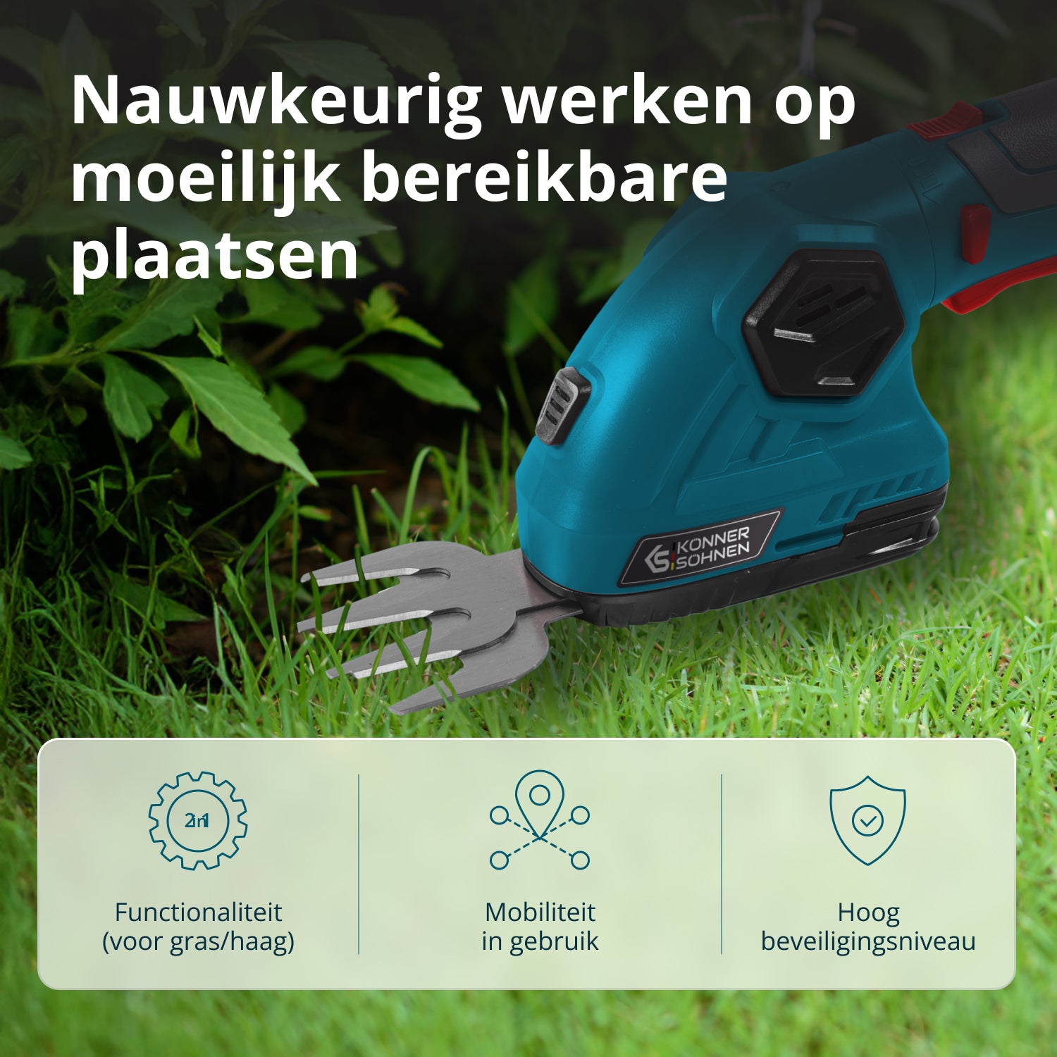 Snoerloze 2 in 1 Gras Schaar en Heggenschaar KS SHT-8V