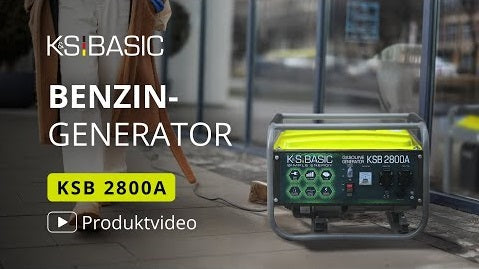 Überblick über den Benzingenerator KSB 2800A der Marke "K&S Basic"