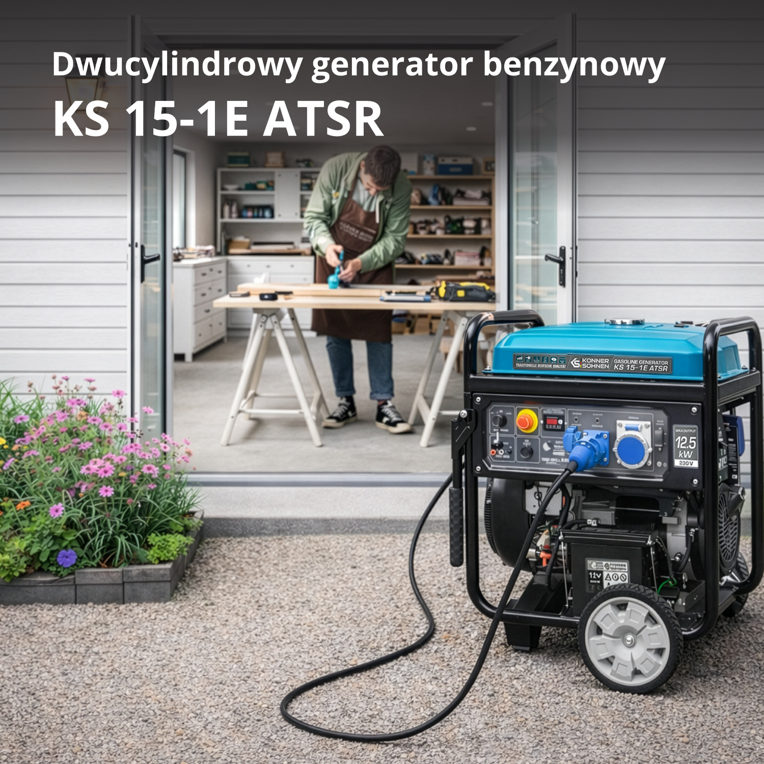 Generator benzynowy „Könner & Söhnen” KS 15-1E ATSR