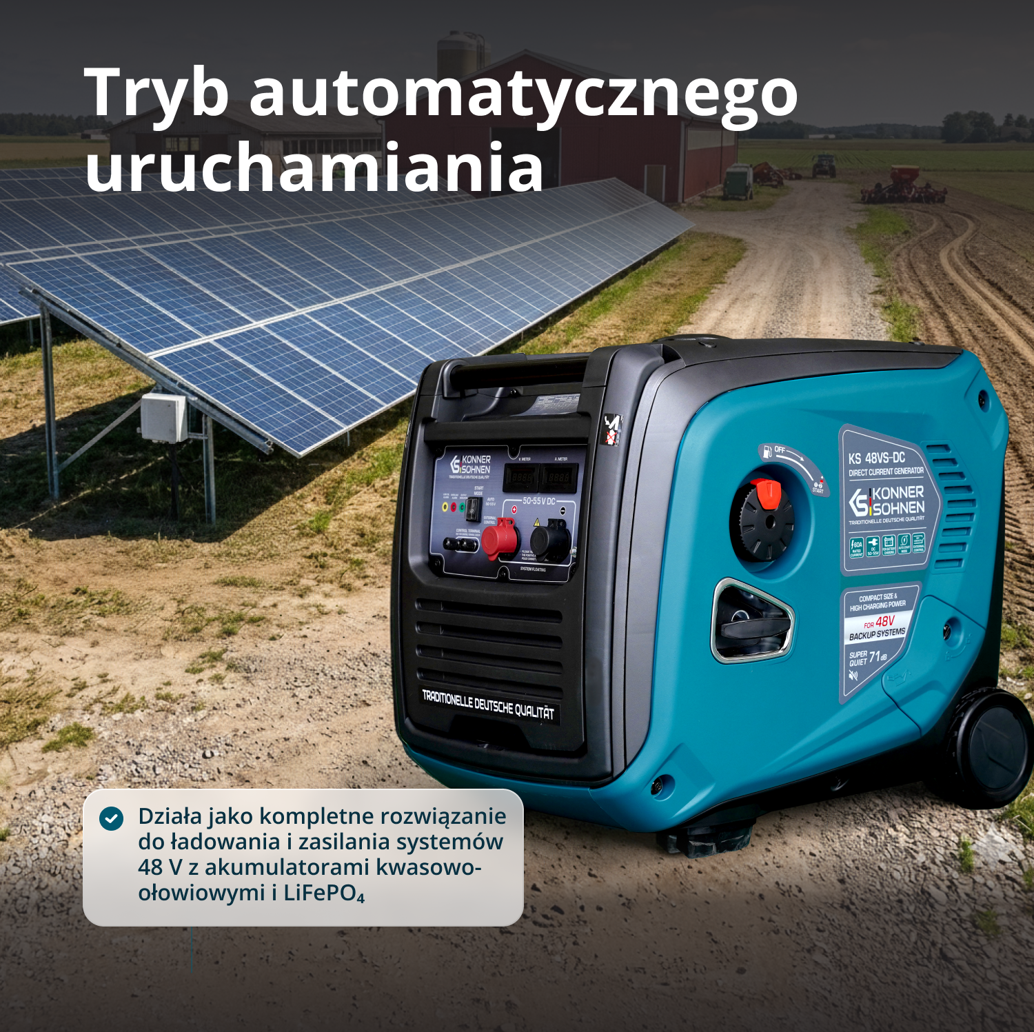 Generator prądu stałego KS 48VS-DC, wersja 50–55V