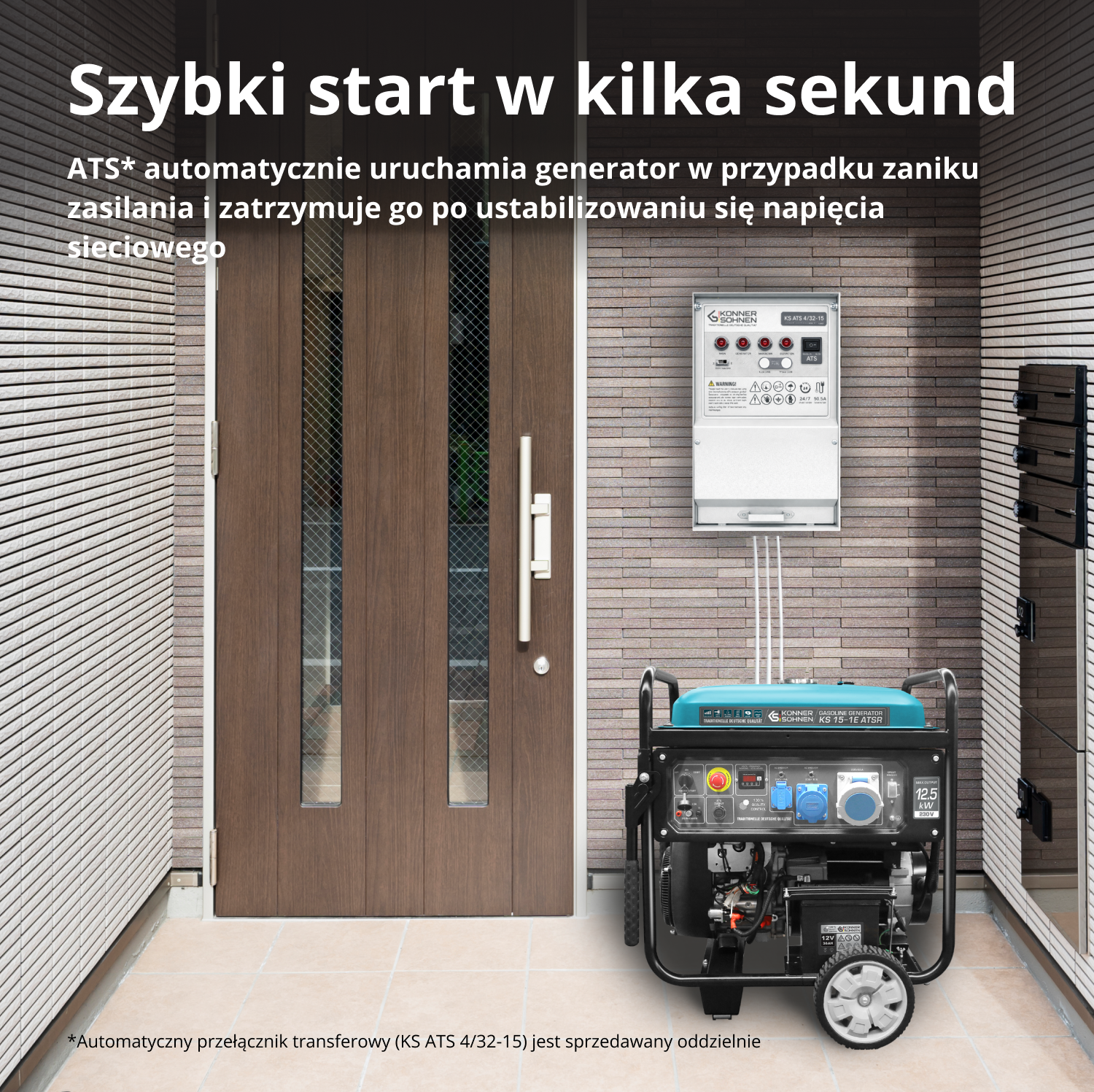 Generator benzynowy „Könner & Söhnen” KS 15-1E ATSR