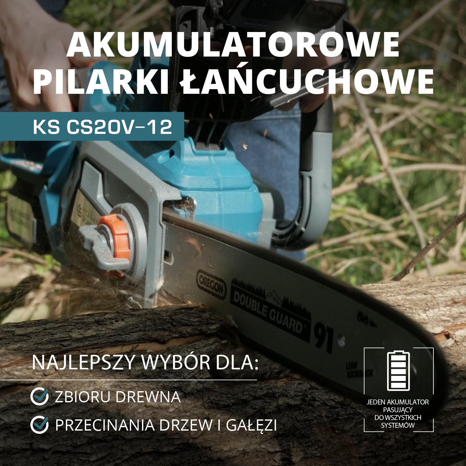 Bezprzewodowa piła łańcuchowa KS CS20V-12