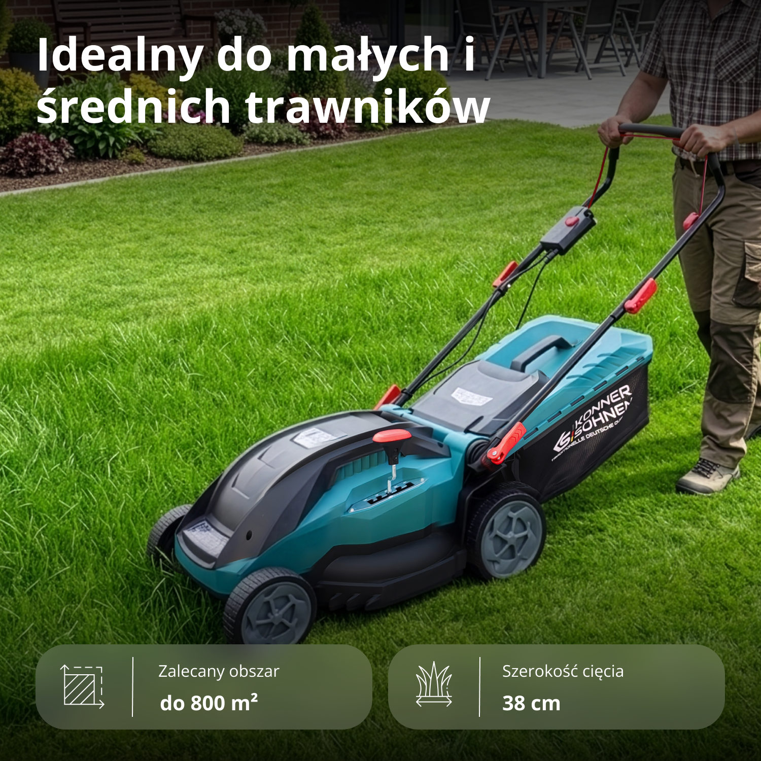 Elektryczna kosiarka do trawy KS 38LM16-BL