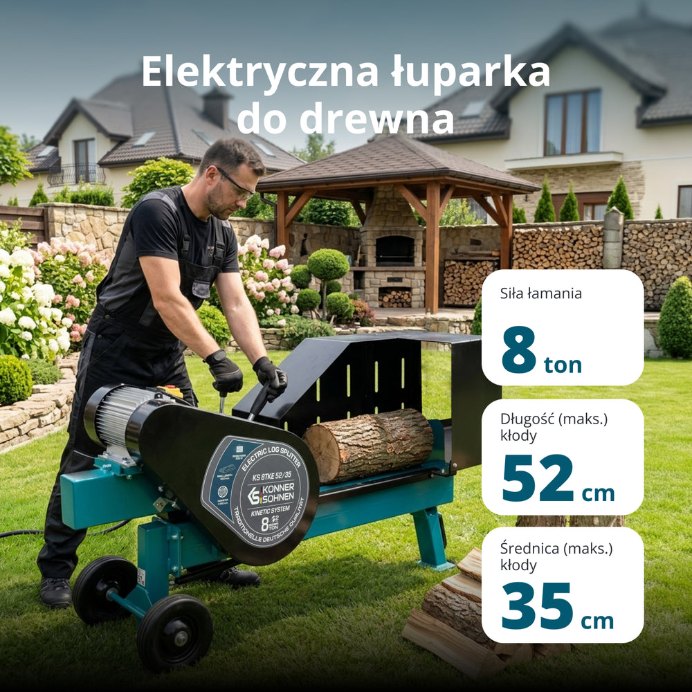 Elektryczna łuparka do drewna KS 8TKE 52/35