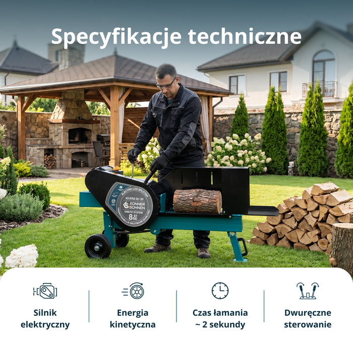 Elektryczna łuparka do drewna KS 8TKE 52/35