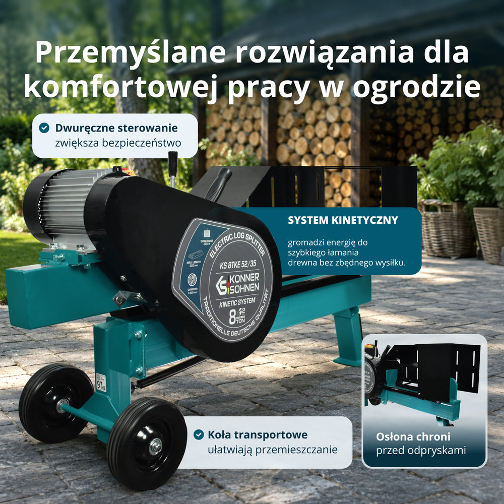 Elektryczna łuparka do drewna KS 8TKE 52/35