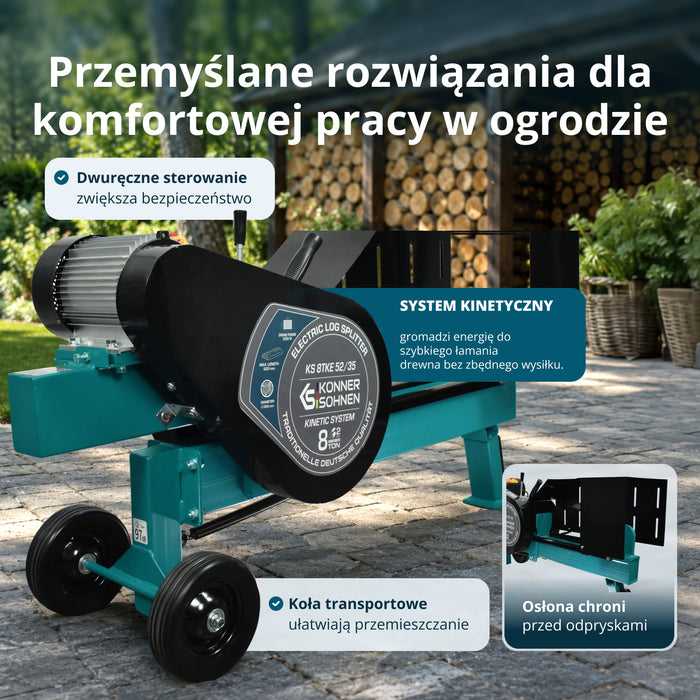 Elektryczna łuparka do drewna KS 8TKE 52/35