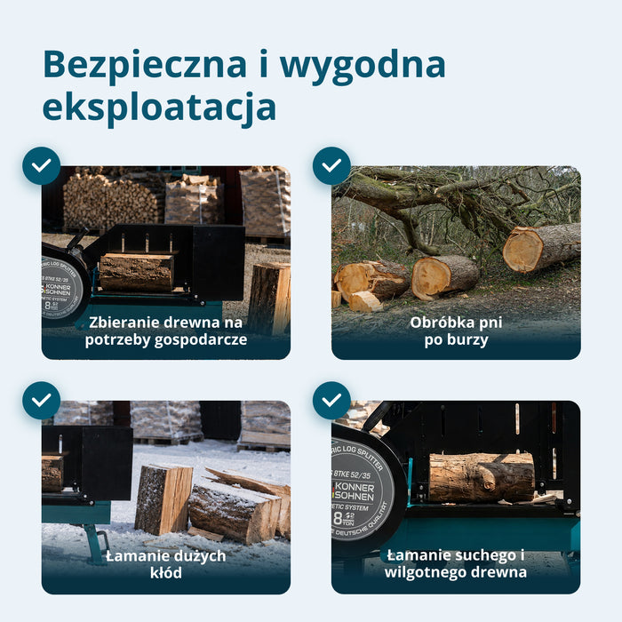 Elektryczna łuparka do drewna KS 8TKE 52/35