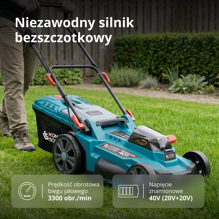 Zestaw promocyjny do pielęgnacji trawnika KS 43LM-BCT40V-SET
