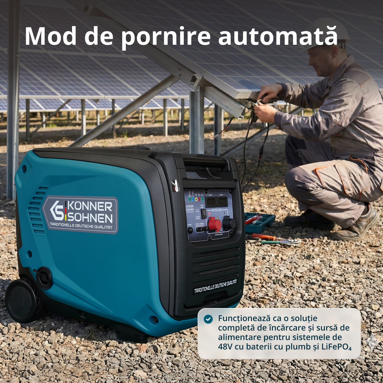 Generator de curent continuu KS 48VGS-DC versiunea 50–55V