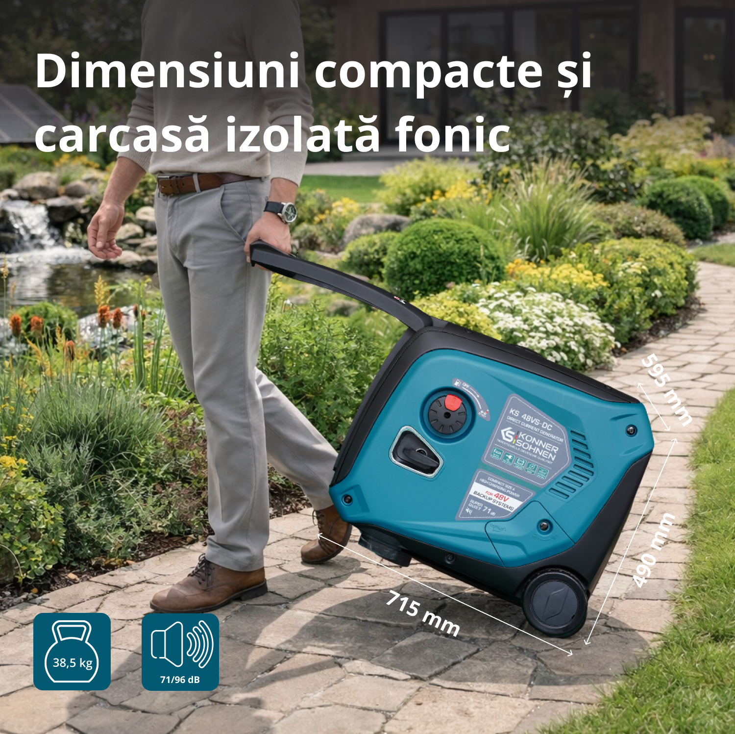 Generator de curent continuu KS 48VS-DC, versiunea 50–55V