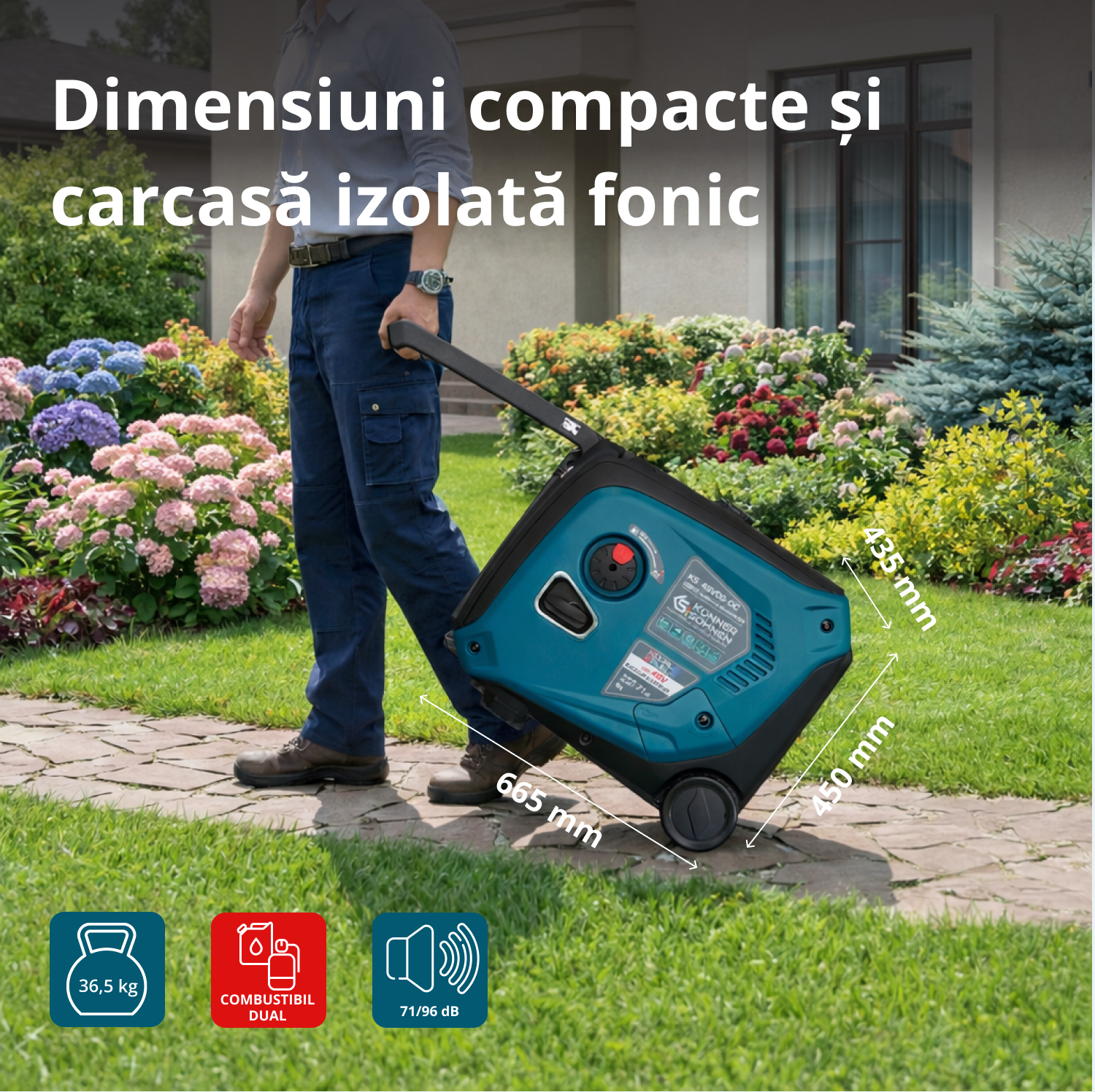 Generator de curent continuu KS 48VGS-DC versiunea 50–55V